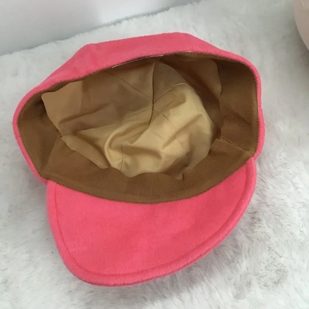 Eugenia Kim Women’s Wool Newsboy Style Cap Hat Hot Pink Casual No Size